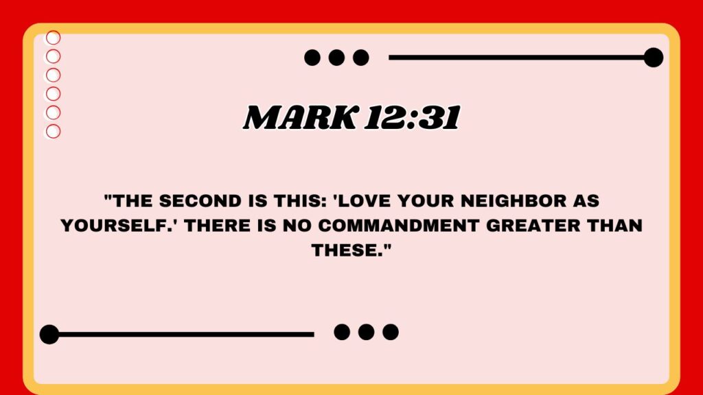  Mark 12:31