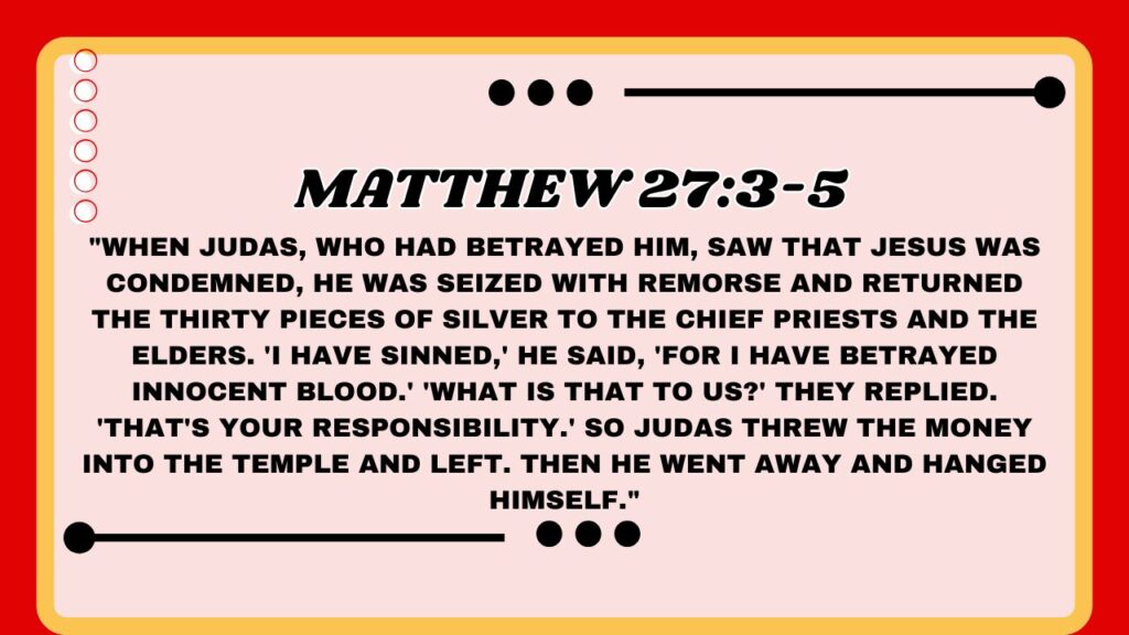 Matthew 27:3-5