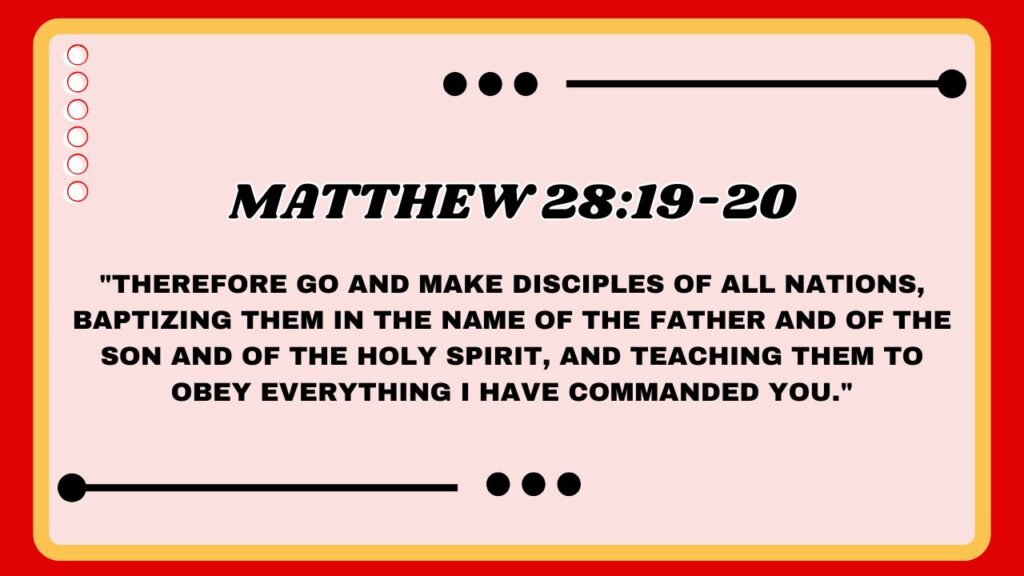 Matthew 28:19-20