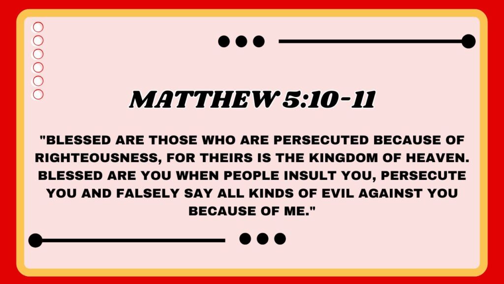 Matthew 5:10-11