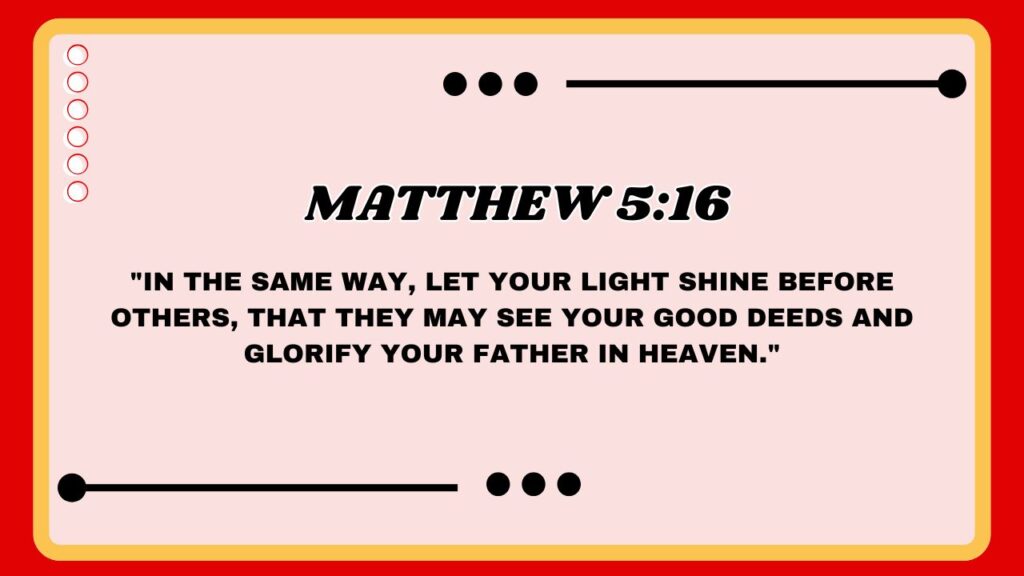 Matthew 5:16