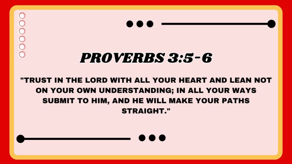 Proverbs 3:5-6
