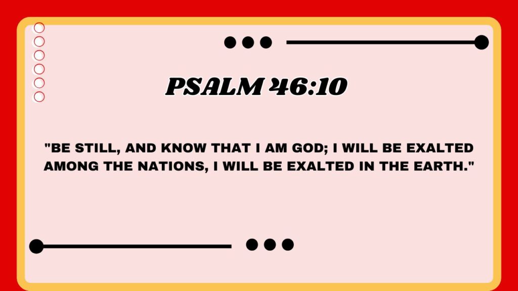 Psalm 46:10