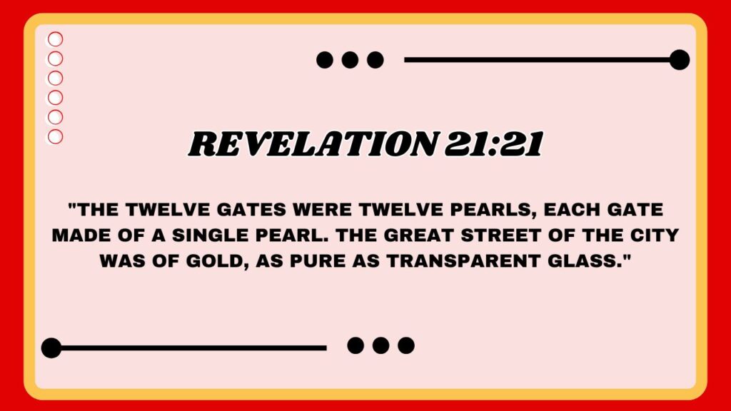 Revelation 21:21