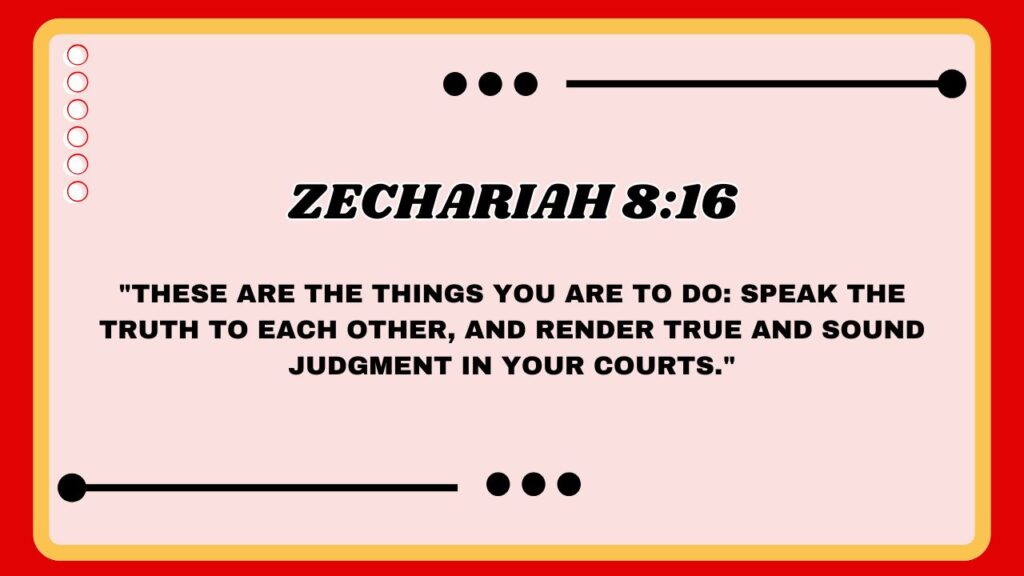 Zechariah 8:16